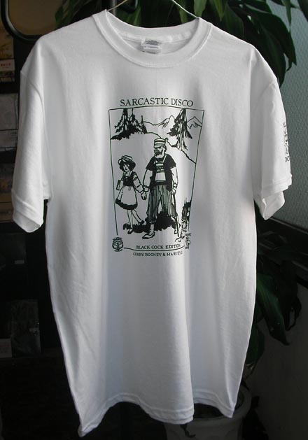 HARVEY SARCASTIC DISCO t-shirt BLACK COCK edition (Size M) - Lighthouse  Records Webstore